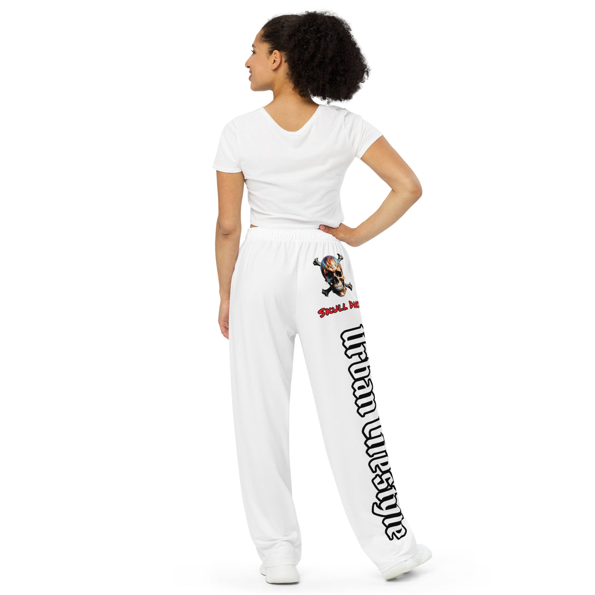 "Urban Lifestyle" All-over print unisex wide-leg pants PanT WomA