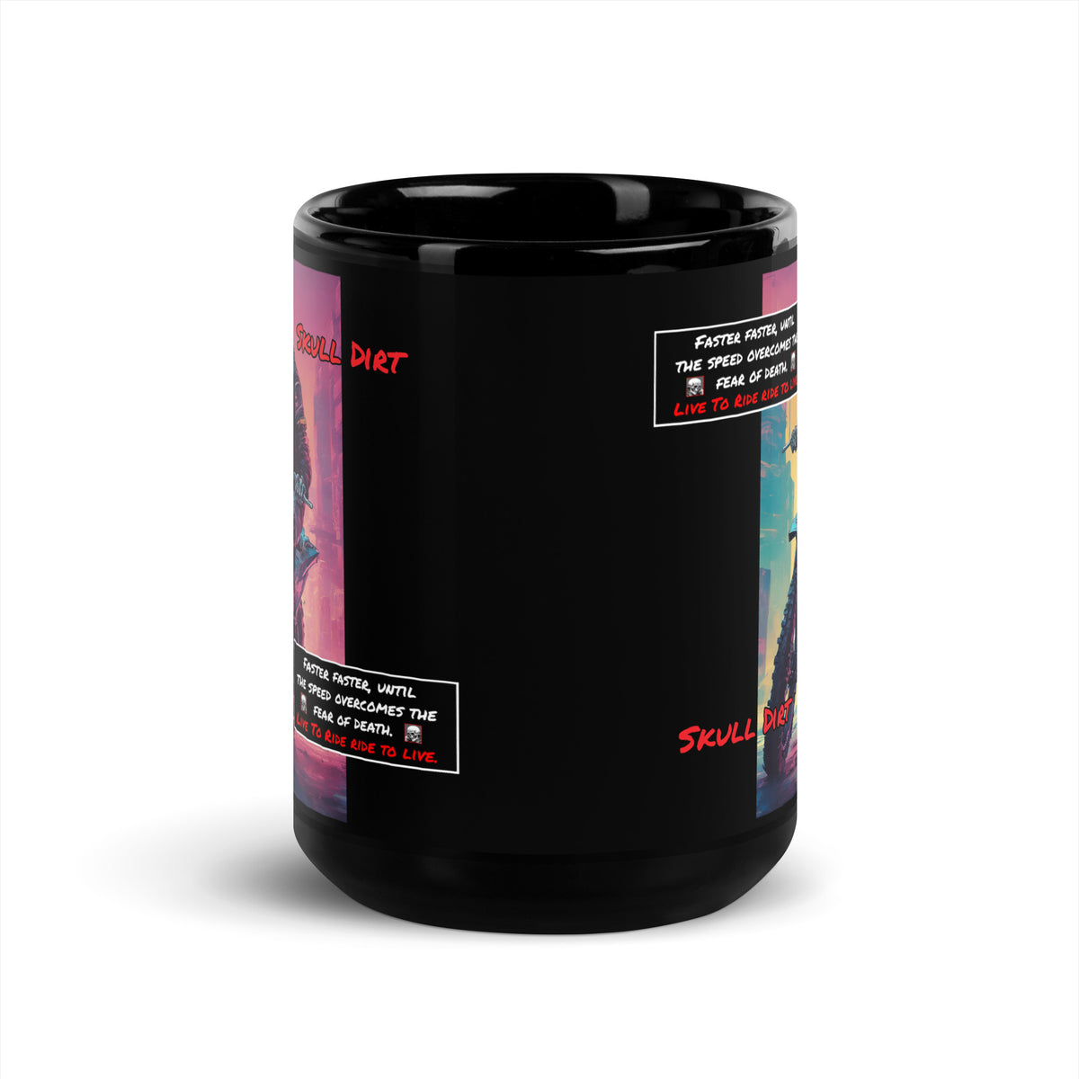"Fear Of Death" Black Glossy Mug FofD MugS