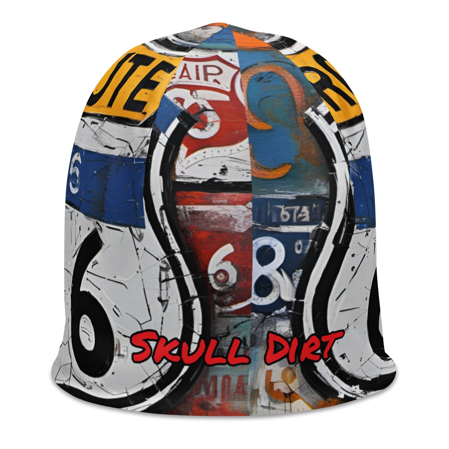 "Skull Dirt" All-Over Print Beanie HatS