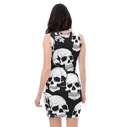 "All Over Skulls" Bodycon dress WomA