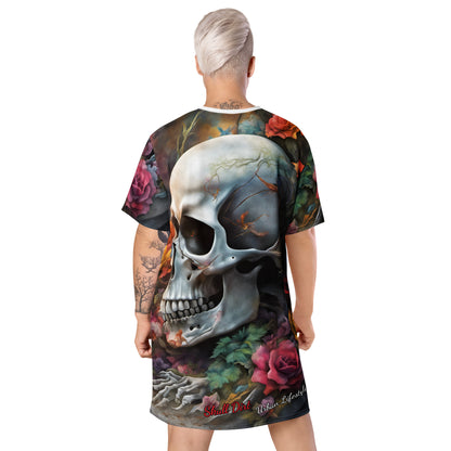 "Skull & Rose" T-shirt dress WomA