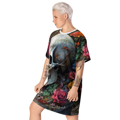 "Skull & Rose" T-shirt dress WomA