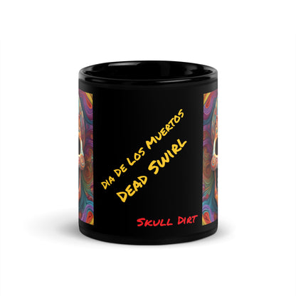 "Dead Swirl" Black Glossy MugS DeaS