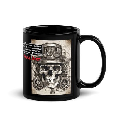 "Gears never Used" Black Glossy Mug GneU MugS