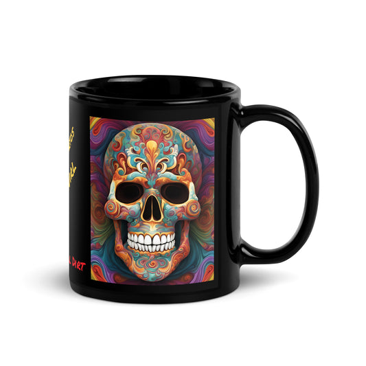 "Dead Swirl" Black Glossy MugS DeaS