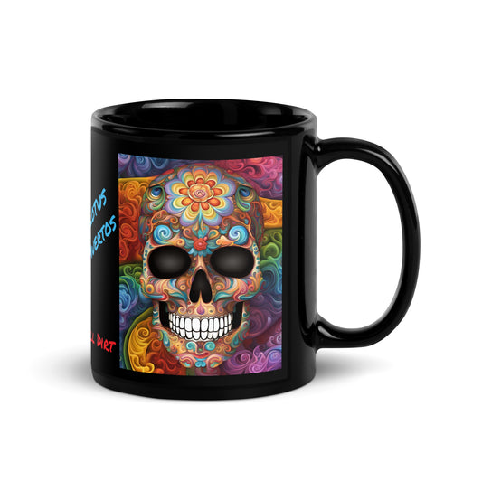 "RainBow Lotus" Black Glossy MugS RaiL