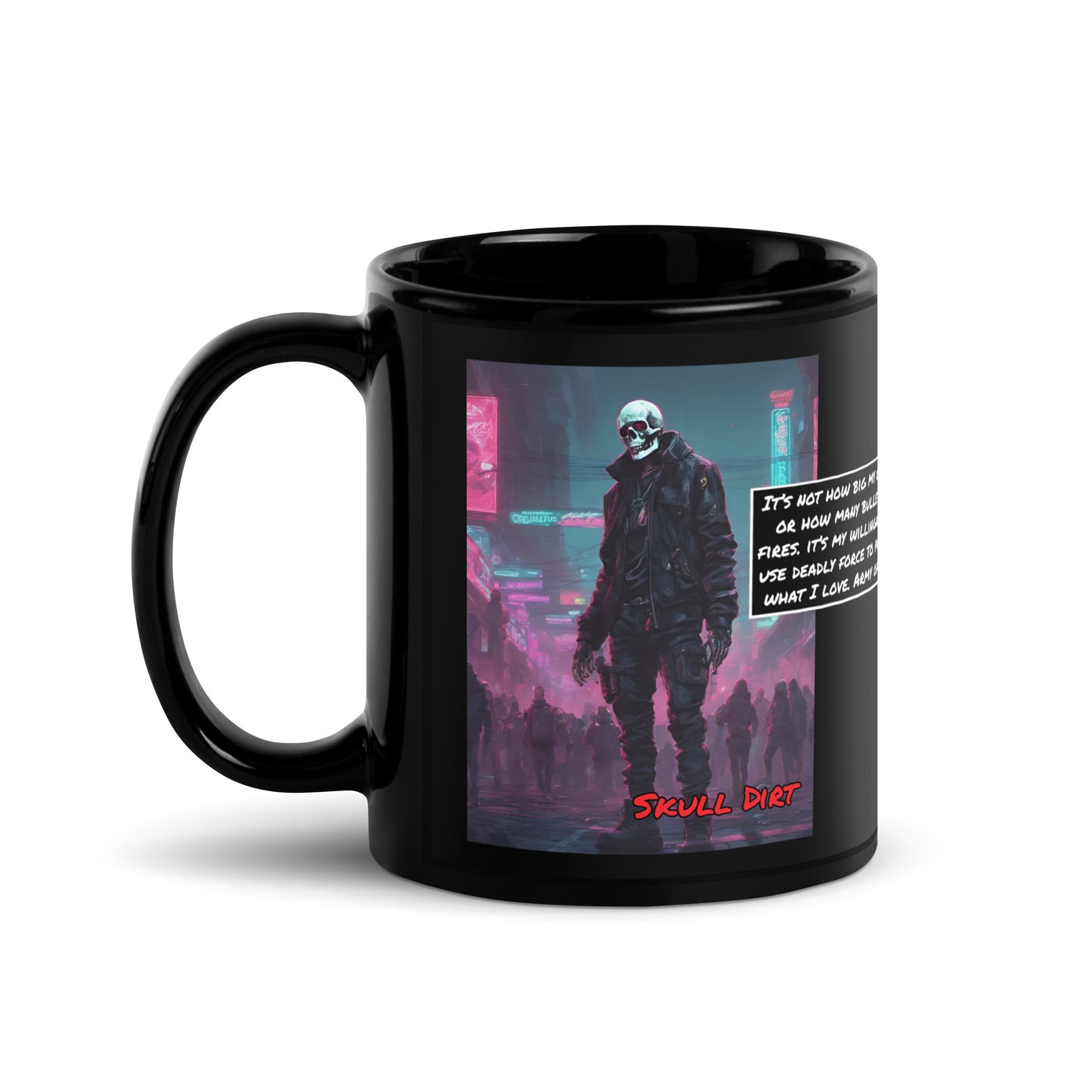 "Army Of One" Black Glossy Mugs