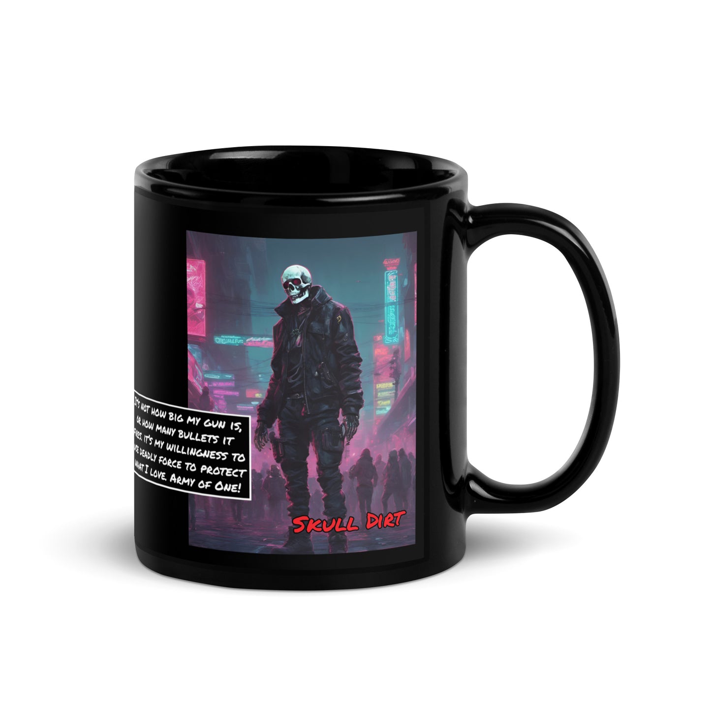 "Army Of One" Black Glossy Mugs