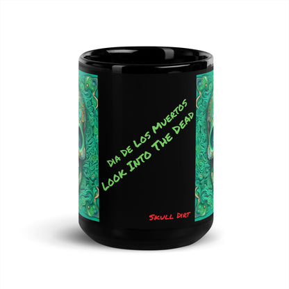 "Look Into The Dead" Black Glossy MugS LinD