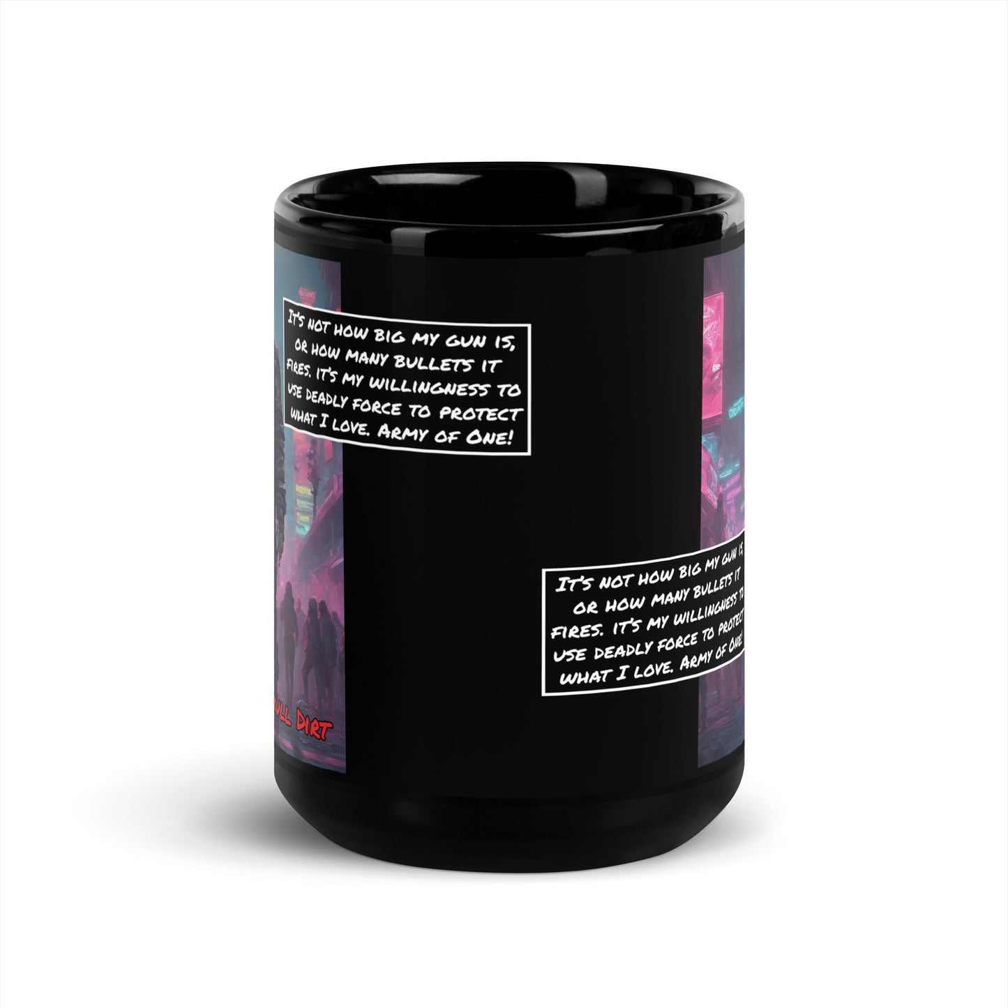 "Army Of One" Black Glossy Mugs