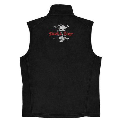 "Skull Dirt Crossbones" Men’s Columbia fleece vest WinT