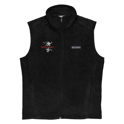 "Skull Dirt Crossbones" Men’s Columbia fleece vest WinT