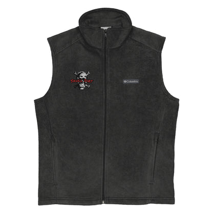 "Skull Dirt Crossbones" Men’s Columbia fleece vest WinT