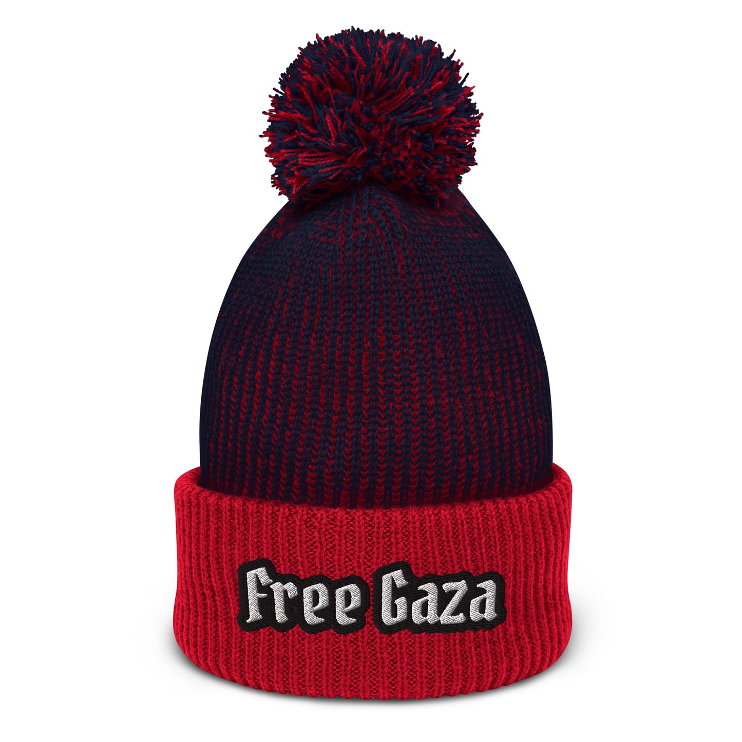 "Free Gaza" Pom-Pom Beanie HatS