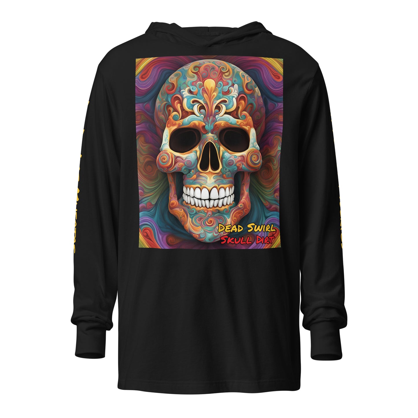 "Dead Swirl" Hooded long-sleeve tee DeaS LonS CnD