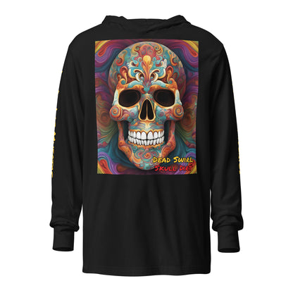 "Dead Swirl" Hooded long-sleeve tee DeaS LonS CnD