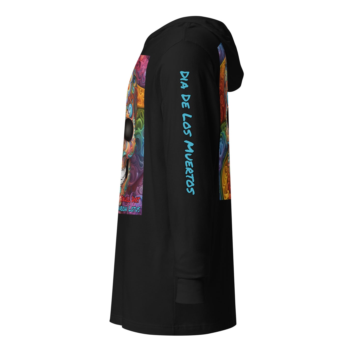 "Rainbow Lotus" Hooded long-sleeve tee RaiL LonS