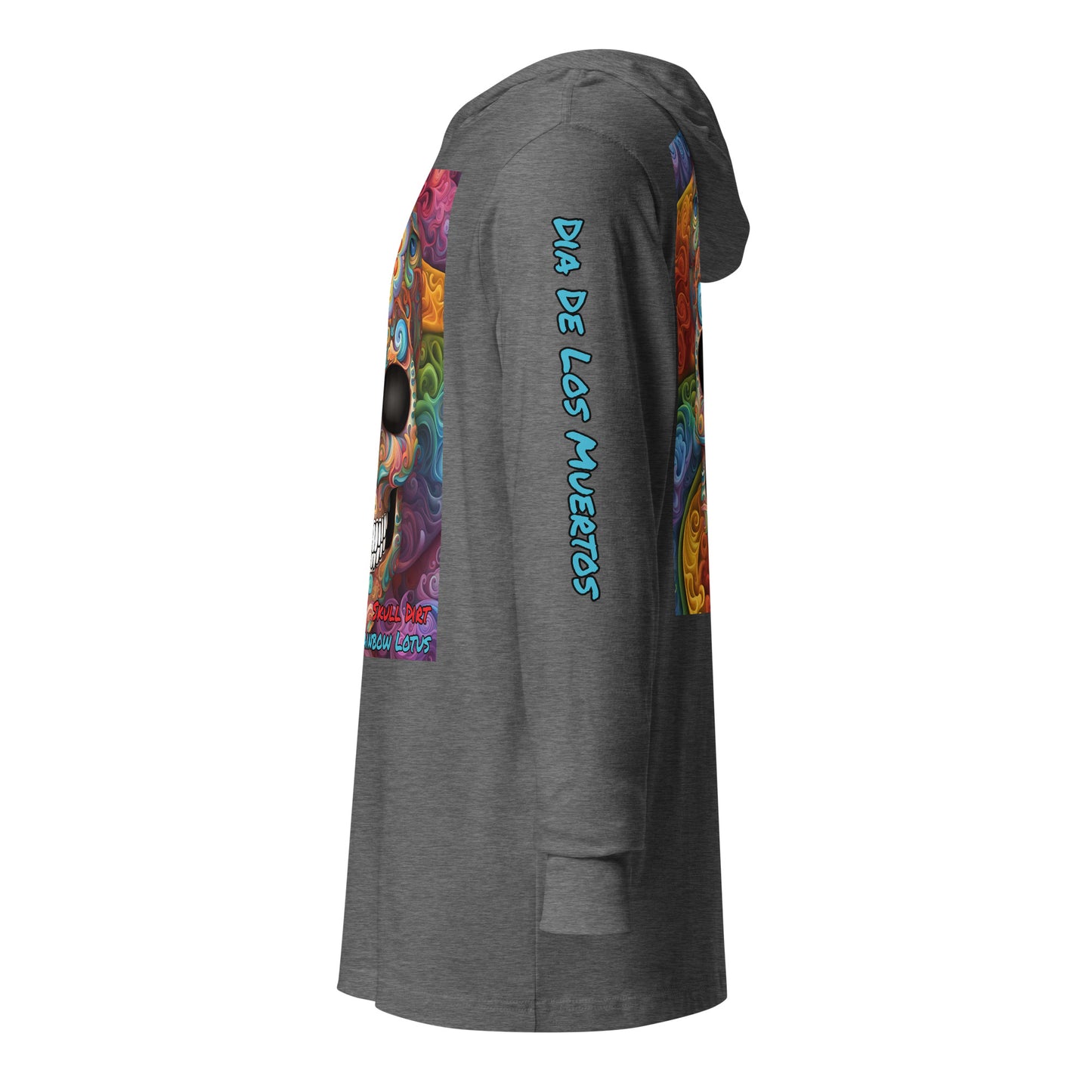 "Rainbow Lotus" Hooded long-sleeve tee RaiL LonS