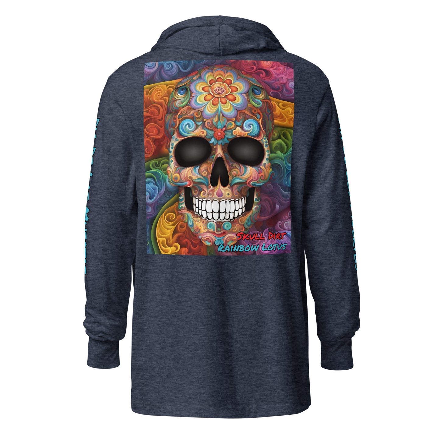 "Rainbow Lotus" Hooded long-sleeve tee RaiL LonS