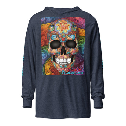 "Rainbow Lotus" Hooded long-sleeve tee RaiL LonS