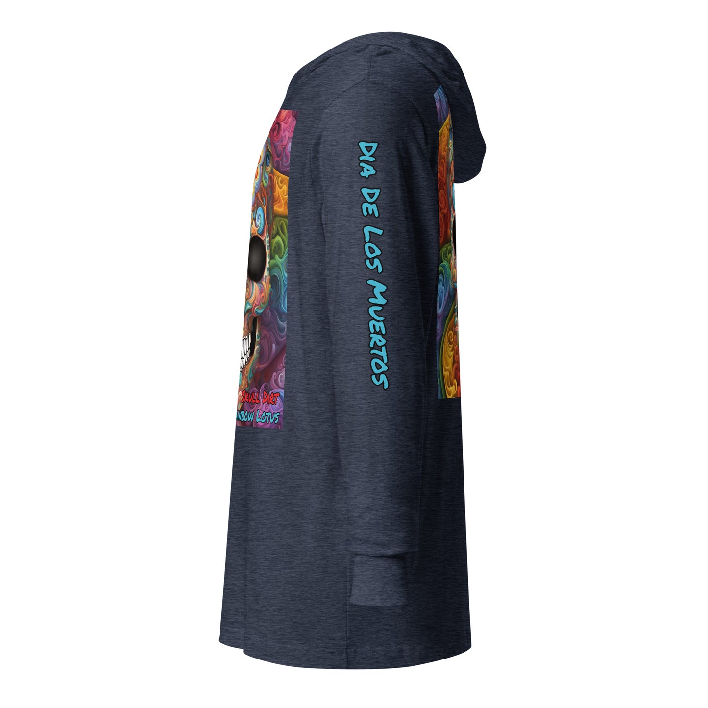 "Rainbow Lotus" Hooded long-sleeve tee RaiL LonS