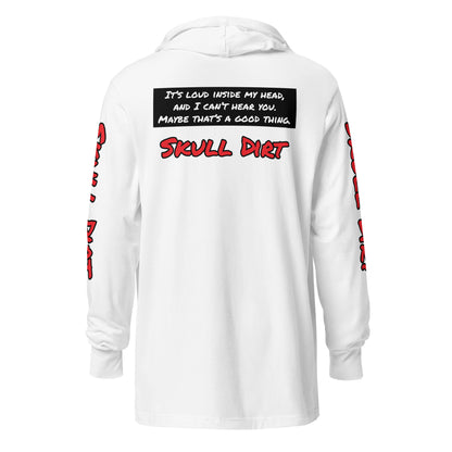 "I Can't Hear You" Hooded long-sleeve tee IcaH LonS