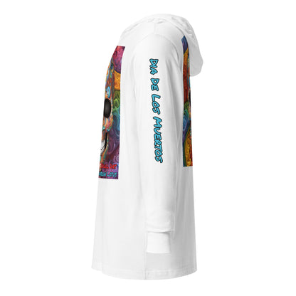 "Rainbow Lotus" Hooded long-sleeve tee RaiL LonS