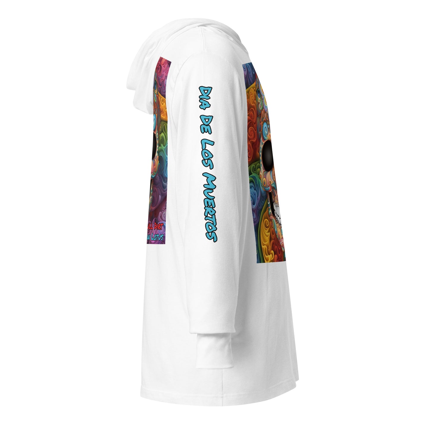 "Rainbow Lotus" Hooded long-sleeve tee RaiL LonS