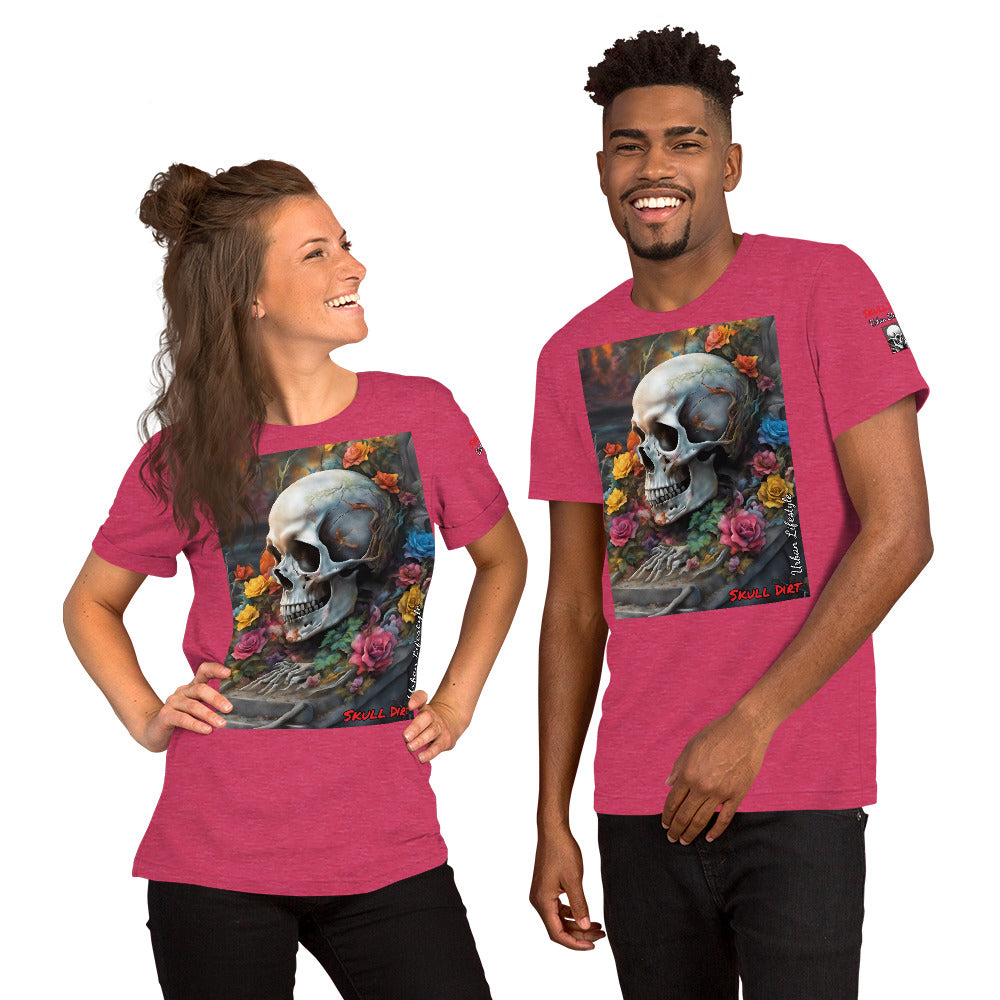 "Skull & Rose" Unisex t-shirt TeeS WomA