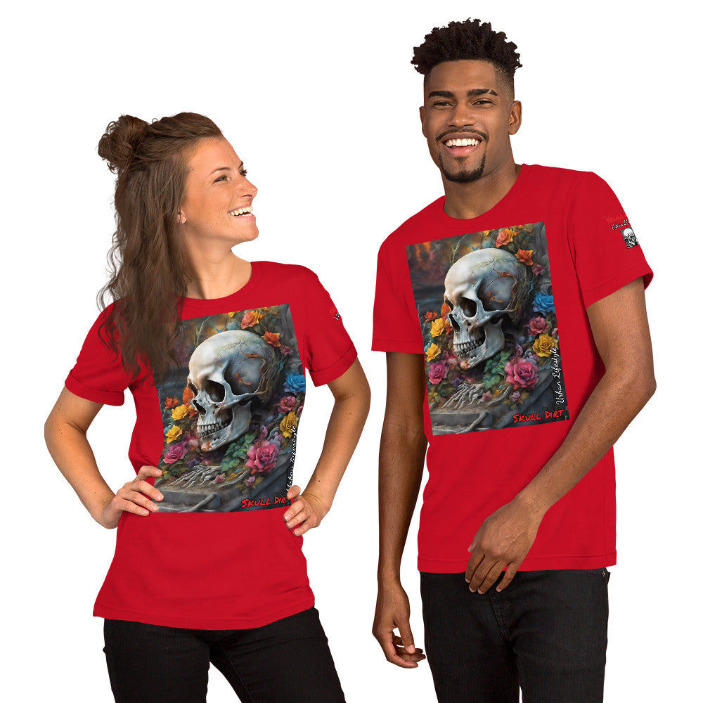 "Skull & Rose" Unisex t-shirt TeeS WomA