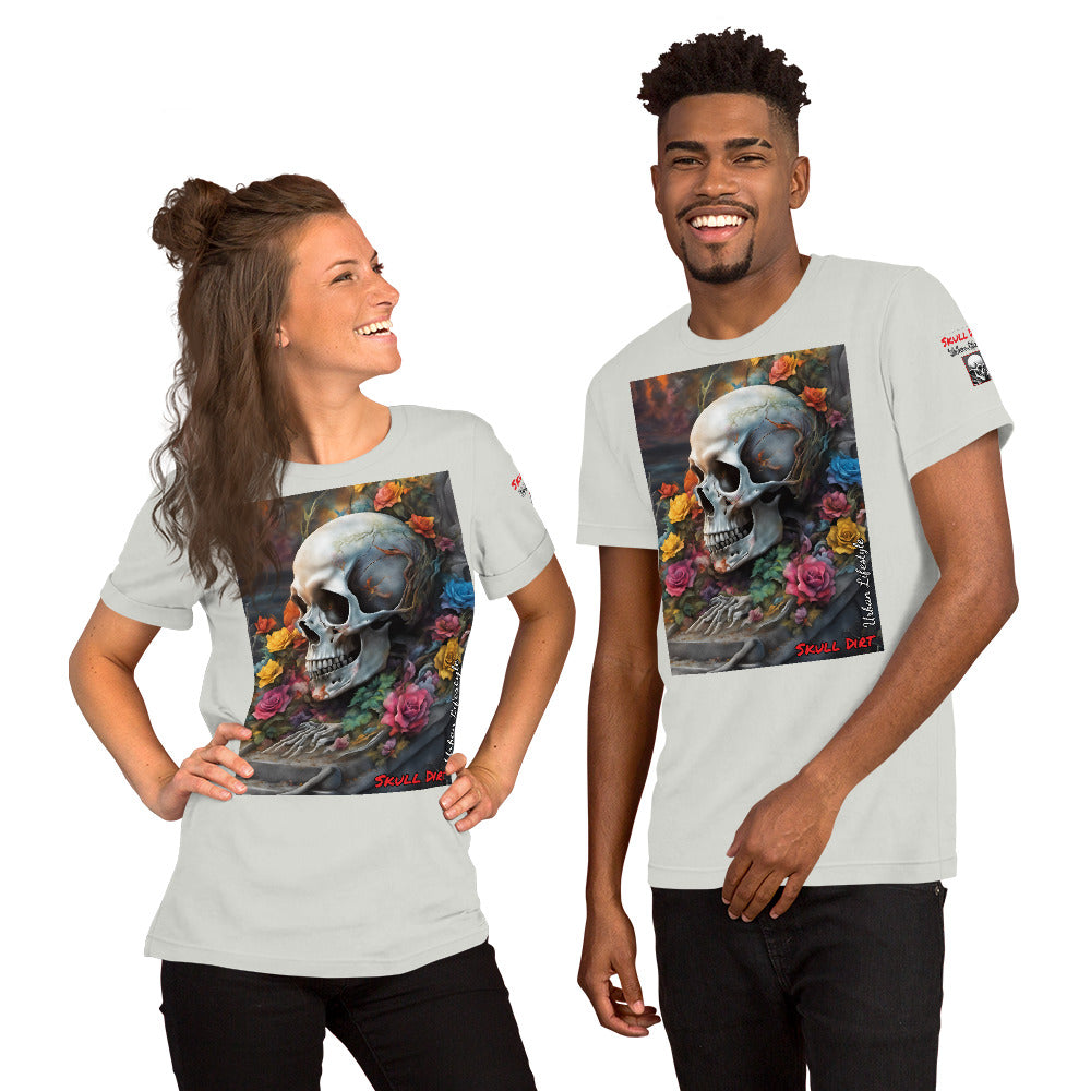 "Skull & Rose" Unisex t-shirt TeeS WomA