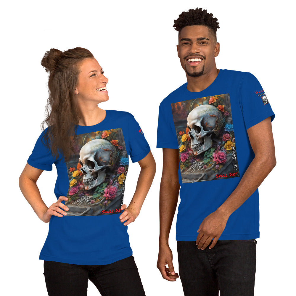 "Skull & Rose" Unisex t-shirt TeeS WomA