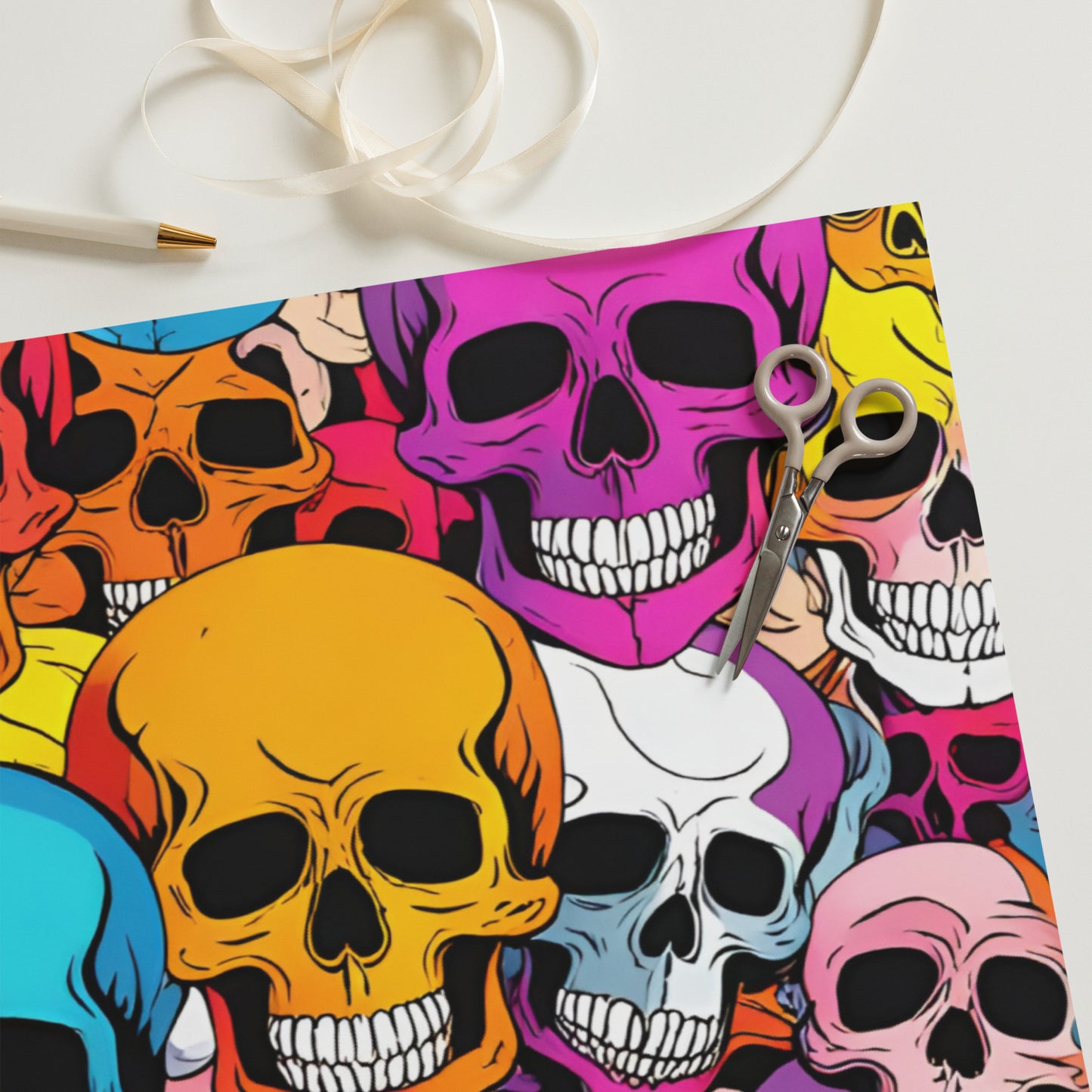 "Skulls" Wrapping paper sheets AccE